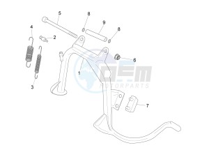 Sport City Street 300 4t 4v e3 drawing Central stand