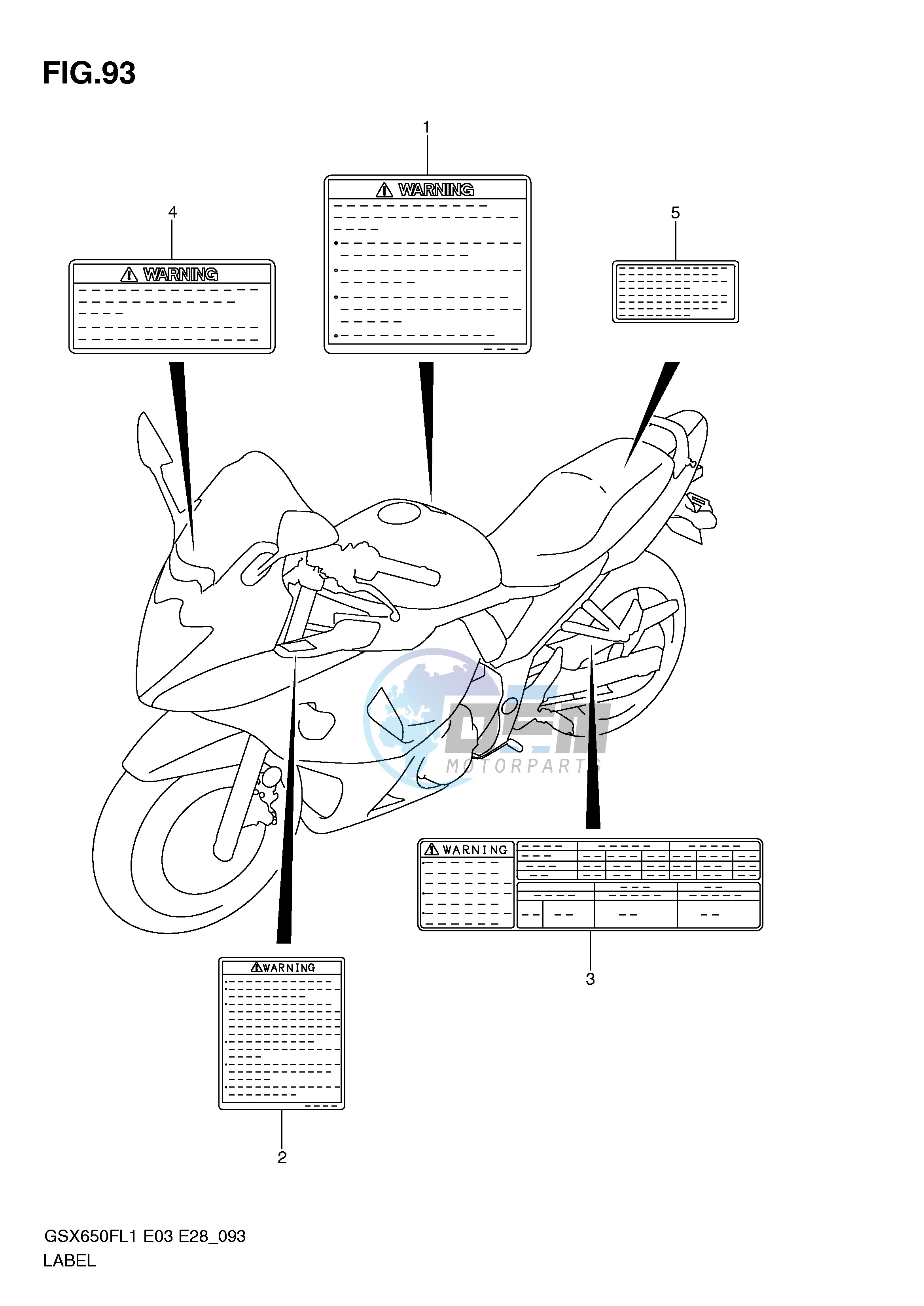 LABEL (GSX650FL1 E3)