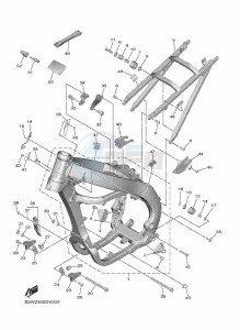 YZ450F (B2WA) drawing FRAME