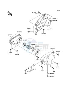 KVF650 4x4 KVF650D7F EU GB drawing Headlight(s)