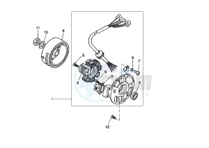 YQ AEROX R 50 drawing GENERATOR