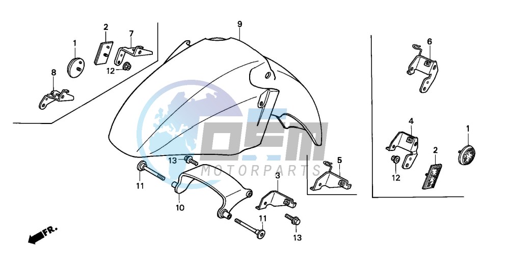 FRONT FENDER (ST1100/ST1100AS)