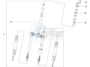 Zip 50 2T drawing Fork/steering tube - Steering bearing unit