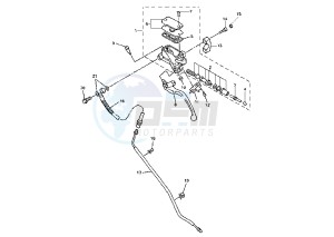 XVZ ROYAL STAR 1300 drawing FRONT MASTER CYLINDER 2