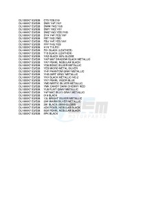 DL1000 (E3-E28) V-Strom drawing * COLOR CHART *