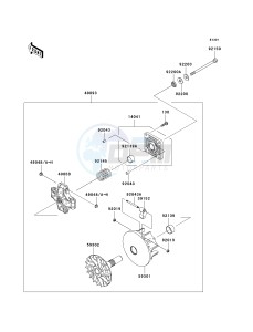 KAF 400 B [MULE 600] (B6F-B9F) B8F drawing DRIVE CONVERTER