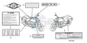 VT750C2F9 Australia - (U / KMH MME) drawing CAUTION LABEL