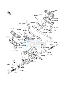 VN1700_VOYAGER_CUSTOM_ABS VN1700KDF GB XX (EU ME A(FRICA) drawing Footrests