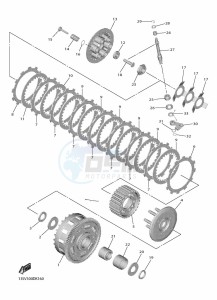 YZF600 YZF-R6 (BN6H) drawing CLUTCH