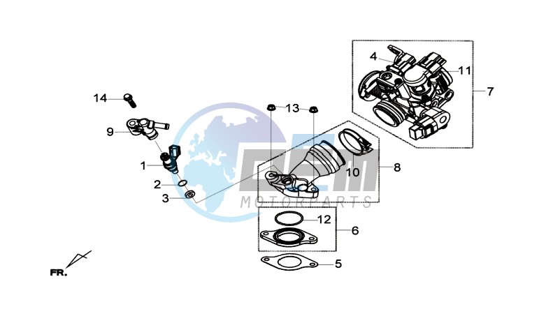 INLET / FUEL INJECTOR / THROTTLE VALVE BODY