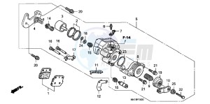 TRX400XC drawing REAR BRAKE CALIPER