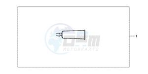 CB500XD CB500X Continue » UK - (E) drawing HANDGRIP CEMENT