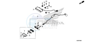 MSX125F MSX125 UK - (E) drawing TAILLIGHT