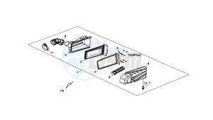 MAXSYM 400 EFI drawing AIRFILTER