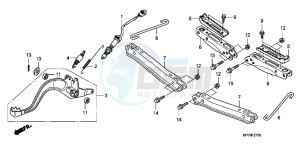 TRX420FPAC TRX420 ED drawing PEDAL/STEP