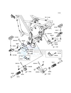 D-TRACKER_125 KLX125DBF GB XX (EU ME A(FRICA) drawing Footrests