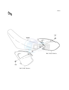 KX 125 M (M2) drawing SEAT