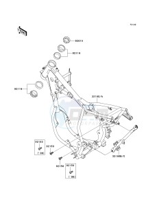 KX 65 A [KX65 MONSTER ENERGY] (A6F - A9FA) A7F drawing FRAME