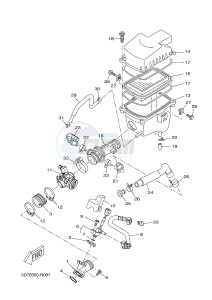 YZF-R125 R125 (5D7W 5D7W 5D7W 5D7W) drawing INTAKE