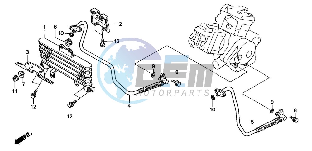 OIL COOLER (VTR1000SPY/1)