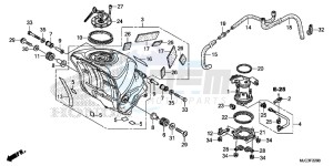 CBR600RAD CBR600RR ABS UK - (E) drawing FUEL TANK/FUEL PUMP