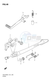 GSX-R600 (E21) drawing STAND