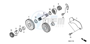 CRF150RBC drawing KICK STARTER SPINDLE