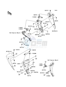 Z750 ZR750L8F GB XX (EU ME A(FRICA) drawing Cowling Lowers