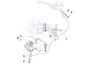 S 50 2T UK drawing Brakes pipes - Calipers