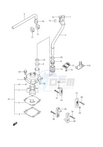 DF 70 drawing Water Pump (1998-2007)