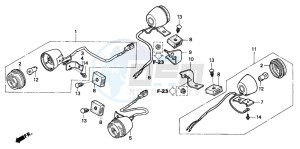 XR250R drawing WINKER (CL/DK)