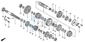 CBR125RW drawing TRANSMISSION