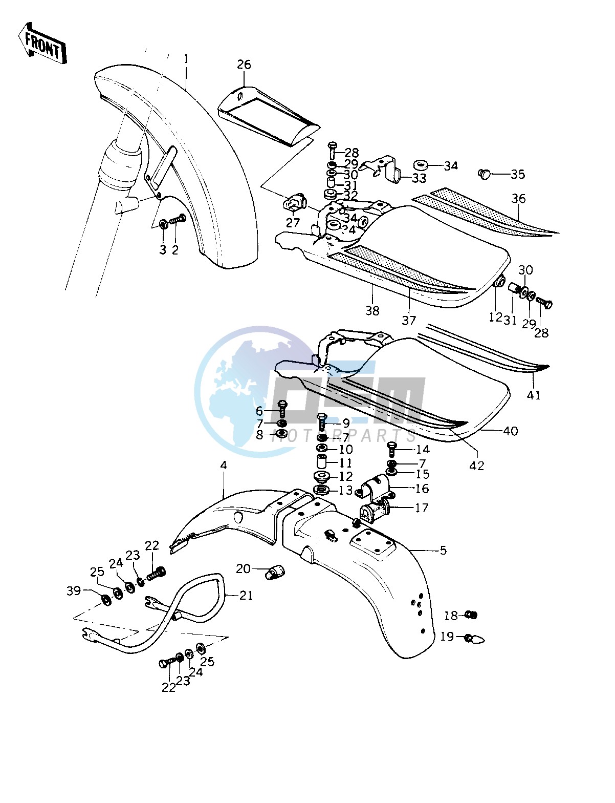 FENDERS_SEAT COVER -- 77-78 B1_B2- -