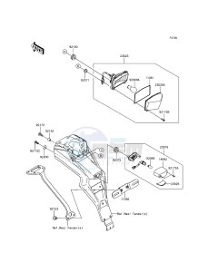 KLX125 KLX125CEF XX (EU ME A(FRICA) drawing Taillight(s)