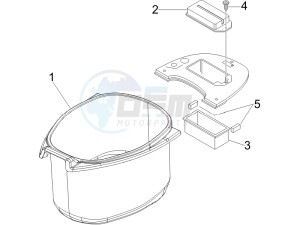 LXV 50 2T CH drawing Helmet housing - Undersaddle