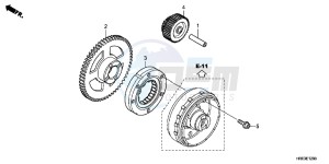 TRX500FEC drawing STARTING GEAR