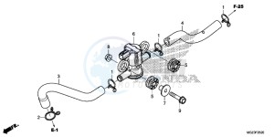 CBR500RAD CBR500R ABS UK - (E) drawing AIR INJECTION SOLENOID VALVE