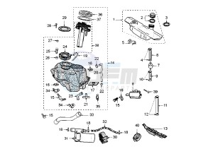 JET FORCE - 50 cc drawing FUEL TANK