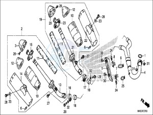 CRF450RXH Europe Direct - (ED) drawing EXHAUST MUFFLER