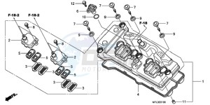 CBR1000RA9 UK - (E / ABS MKH MME) drawing CYLINDER HEAD COVER