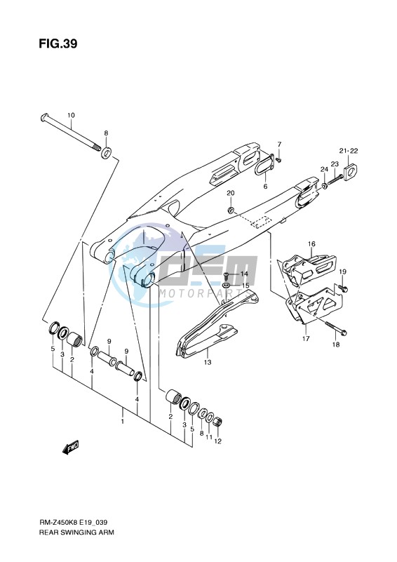 REAR SWINGING ARM