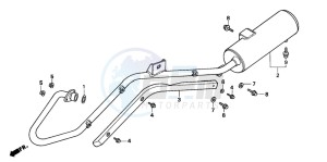 TRX200D FOURTRAX drawing EXHAUST MUFFLER