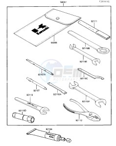 KL 250 D [KLR250] (D2-D3) [KLR250] drawing OWNER TOOLS