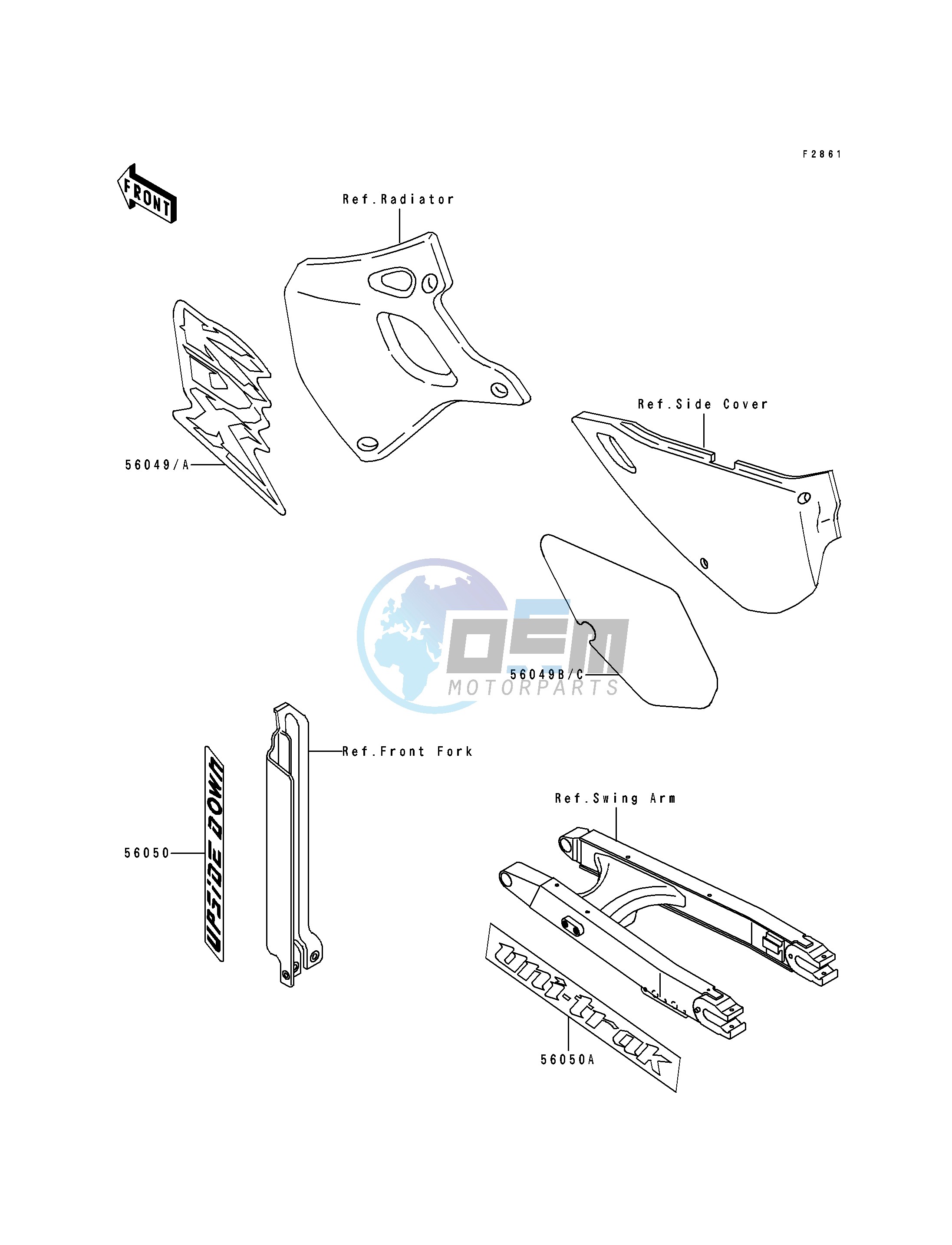 DECALS-- KDX250-D1- -