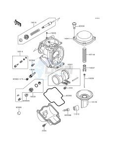 ZX 750 P [NINJA ZX-7R] (P1-P4) [NINJA ZX-7R] drawing CARBURETOR PARTS