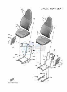 YXE850EN YXE85WPAL (BAN7) drawing SEAT