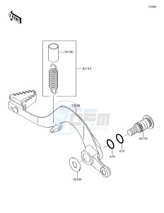 KX450F KX450HHF EU drawing Brake Pedal