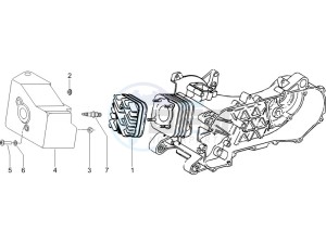 NRG 50 power DT drawing Cylinder head cover