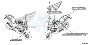 NC750XDG SH125AS UK - (E) drawing MARK