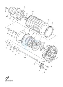 FJR1300AE FJR1300AS (1MD4 1MD5) drawing CLUTCH